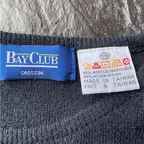 BayClub sweater embroisery Christmas trees size Large - Picture 4 of 9